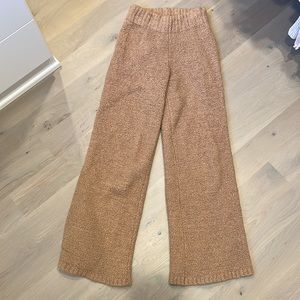 SKIMS Wide Leg Pants in Tan